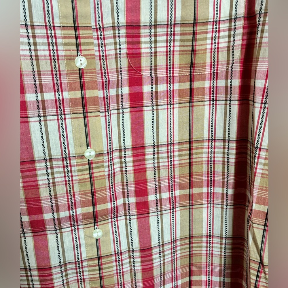 Women’s Alfred Dunner Long Sleeve Button Up Pink Plaid Shirt NWT Size 22W - Picture 6 of 13